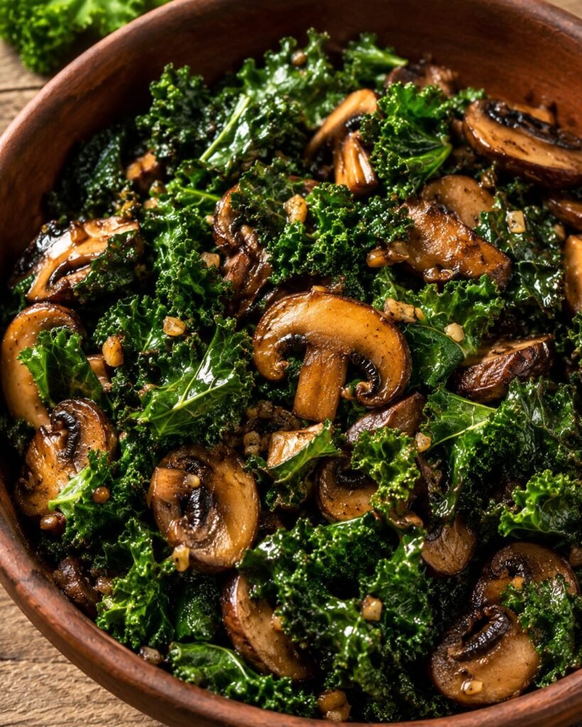 Sautéed Kale and Mushroom Bowl Recipe