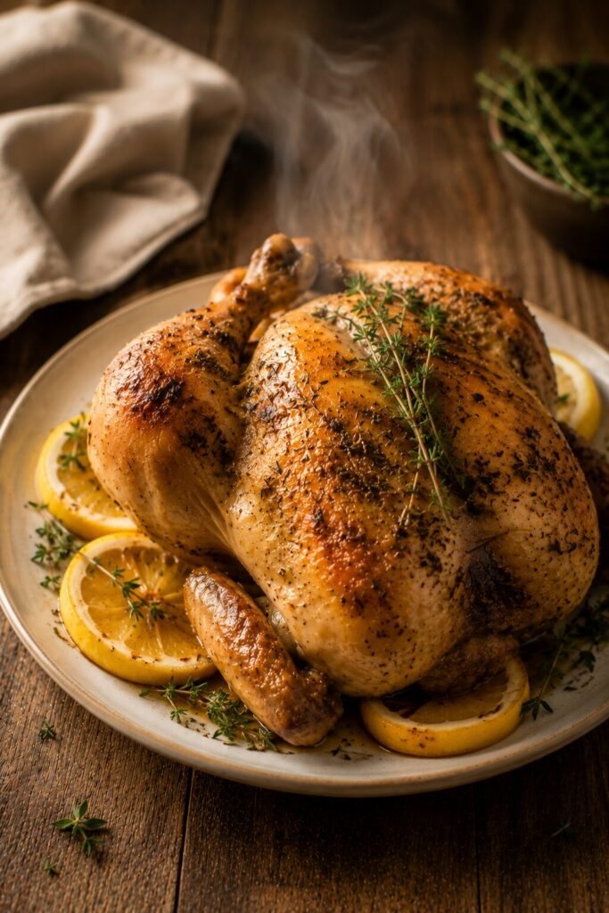 Lemon Herb Whole Chicken Recipe