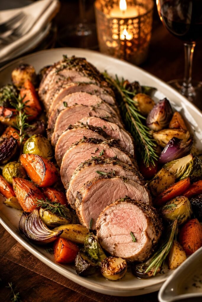 Savory Herb Pork Tenderloin with Roasted Veggies