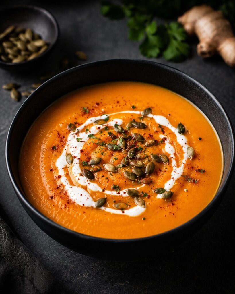 Spiced Carrot and Ginger Soup